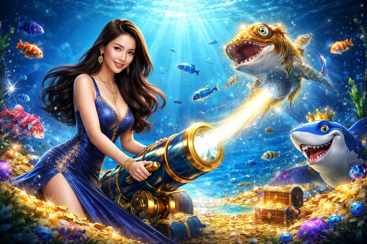 Hình ảnh game bắn cá với điểm số cao và phần thưởng lớn